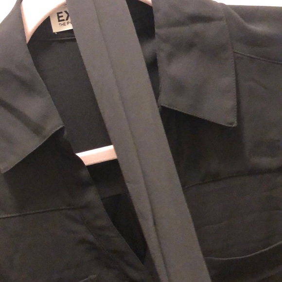 NWOT Sexy Express Black Shirt Dress - Picture 3 of 5